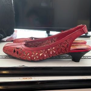 Nurture sling back, low heel shoes